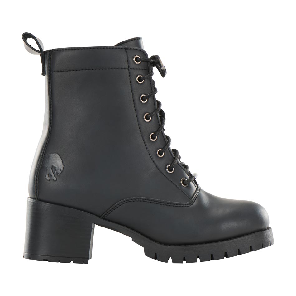Bottines Moto Femme Étanches | Furygan™ Janis Lady D3O® Evo Noir — vue trois quarts