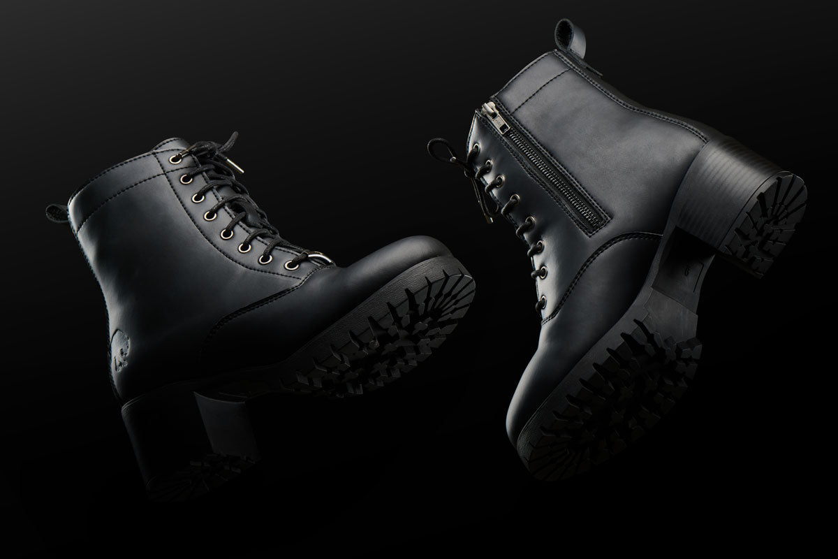 Bottines Moto Femme Étanches | Furygan™ Janis Lady D3O® Evo Noir — détail