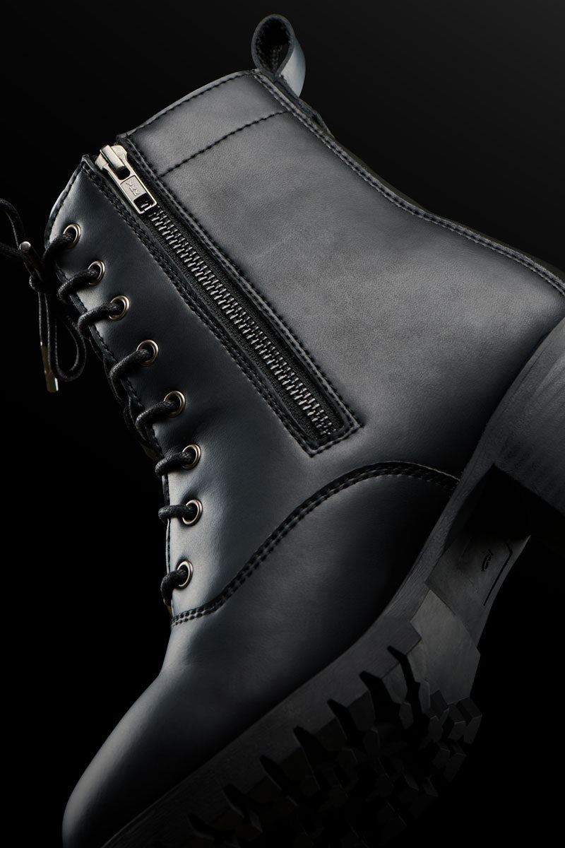 Bottines Moto Femme Étanches | Furygan™ Janis Lady D3O® Evo Noir — détail