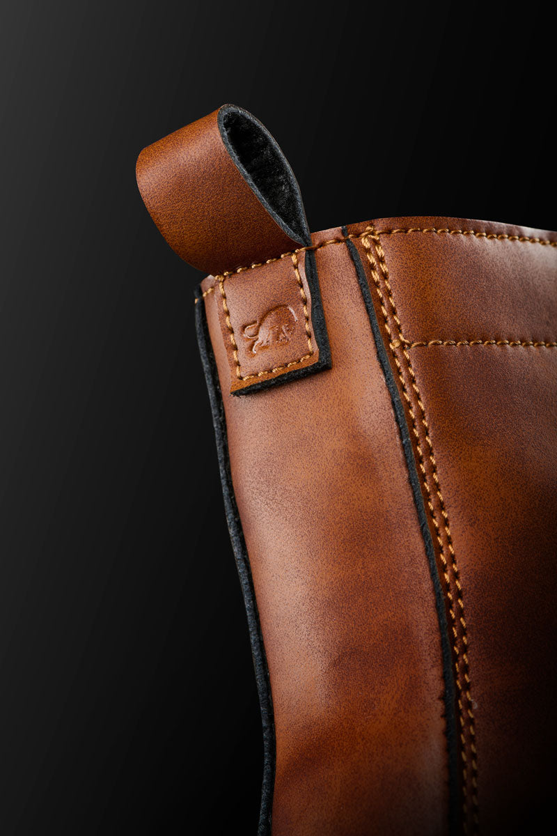 Bottines Moto Femme Cuir Marron | Furygan™ Janis Lady D3O® Evo Marron — détail