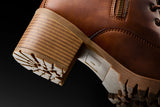 Bottines Moto Femme Cuir Marron | Furygan™ Janis Lady D3O® Evo Marron — détail