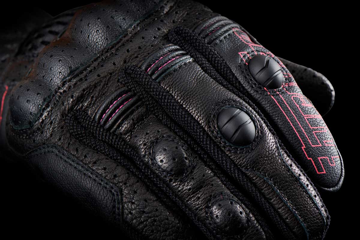 Gants Moto Furygan TD AIR LADY Noir - Blanc - Rose — Certifié CE - LE PRATIQUE DU MOTARD