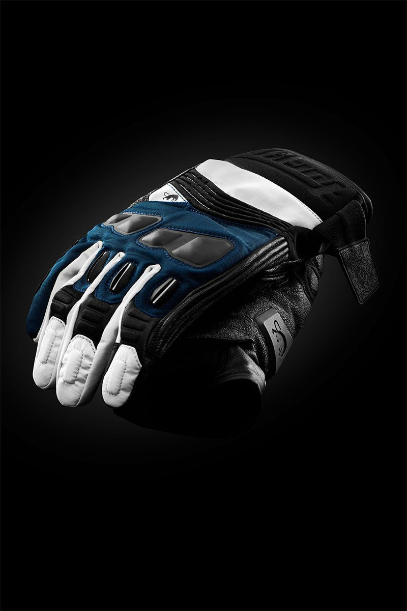 Gants Moto Furygan BALMAZ ALL SEASONS Noir - Bleu - Pearl — Certifié CE - LE PRATIQUE DU MOTARD