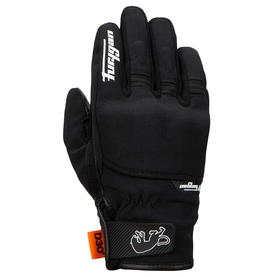 Gants Moto Enfant Homologués 6-12 ans — Noir-Blanc, vue principale