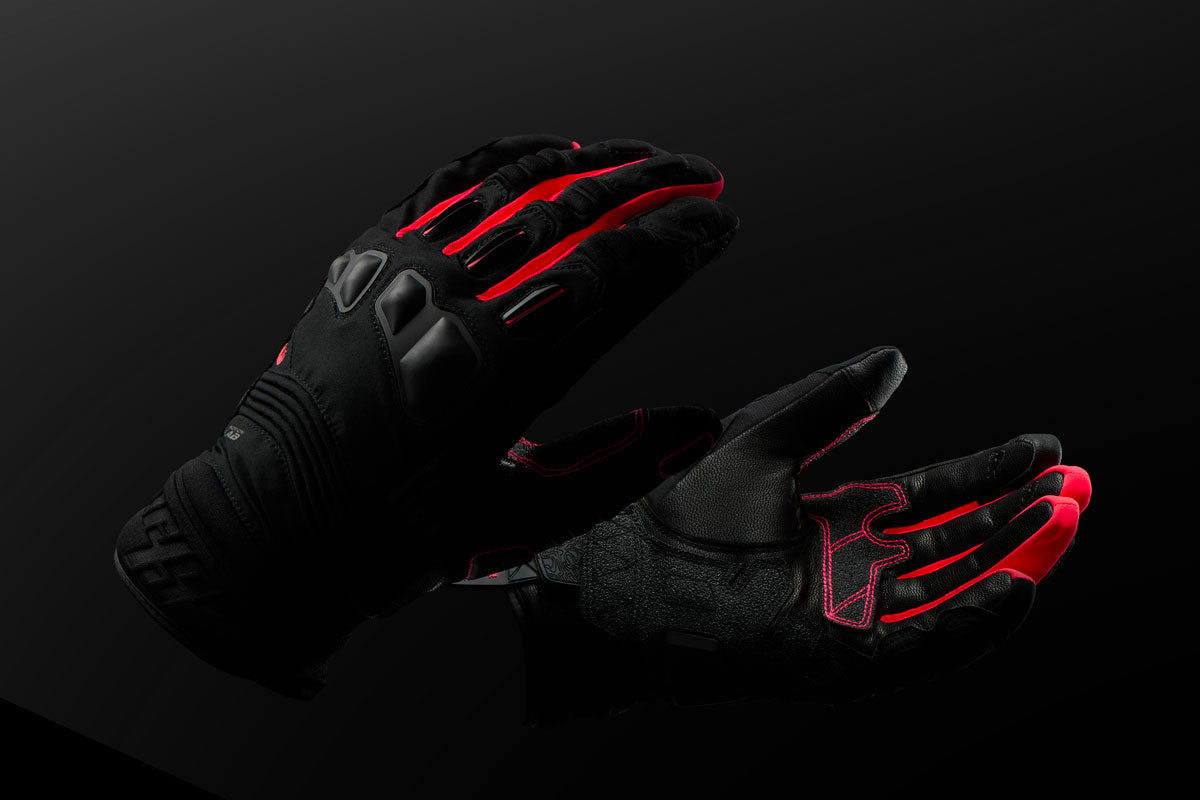 Gants Moto Femme Adventure Noir-Rose — Noir-Rose stab, vue detail 1