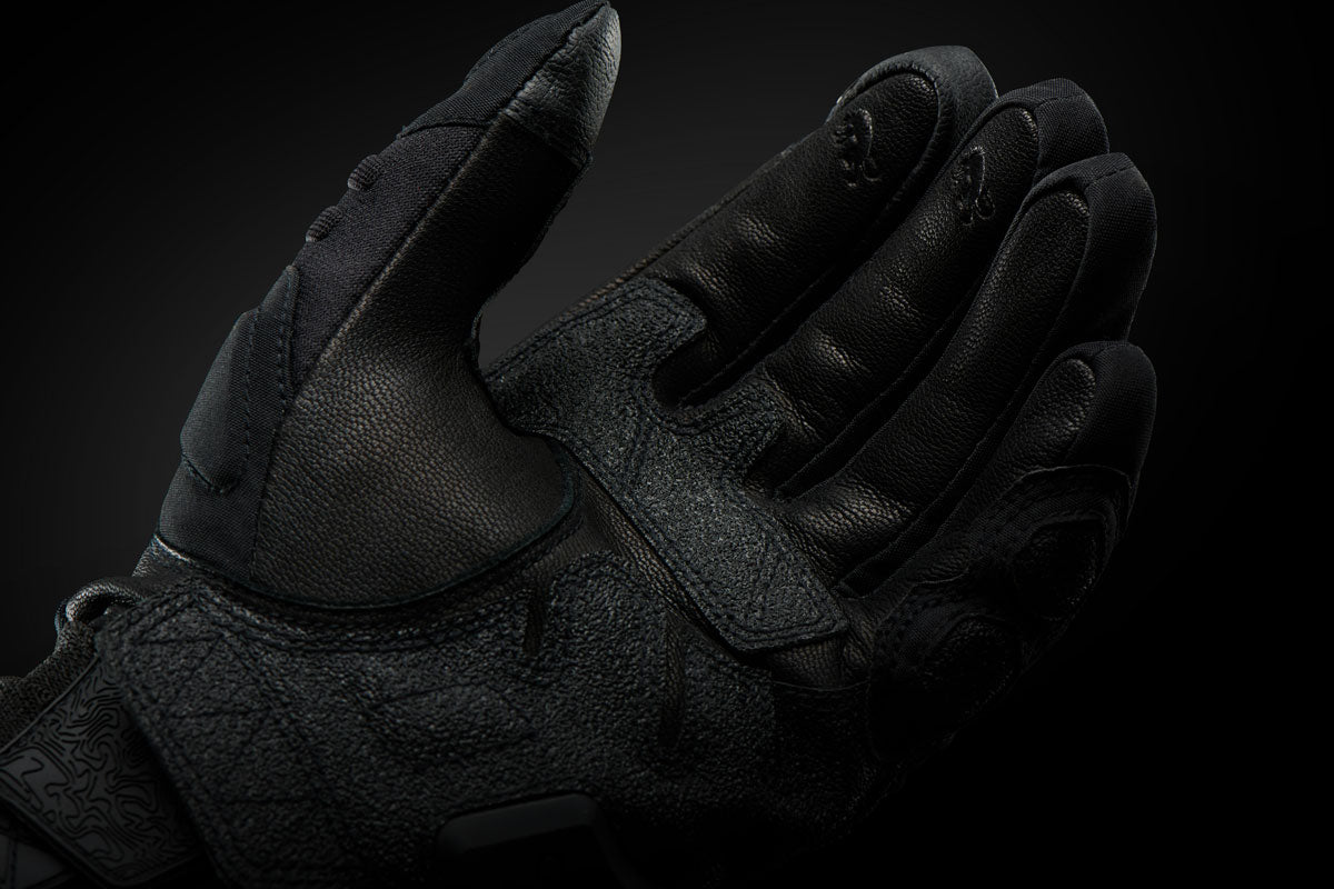 Gants Moto Femme Trail & Adventure Noir — Noir, vue detail 2