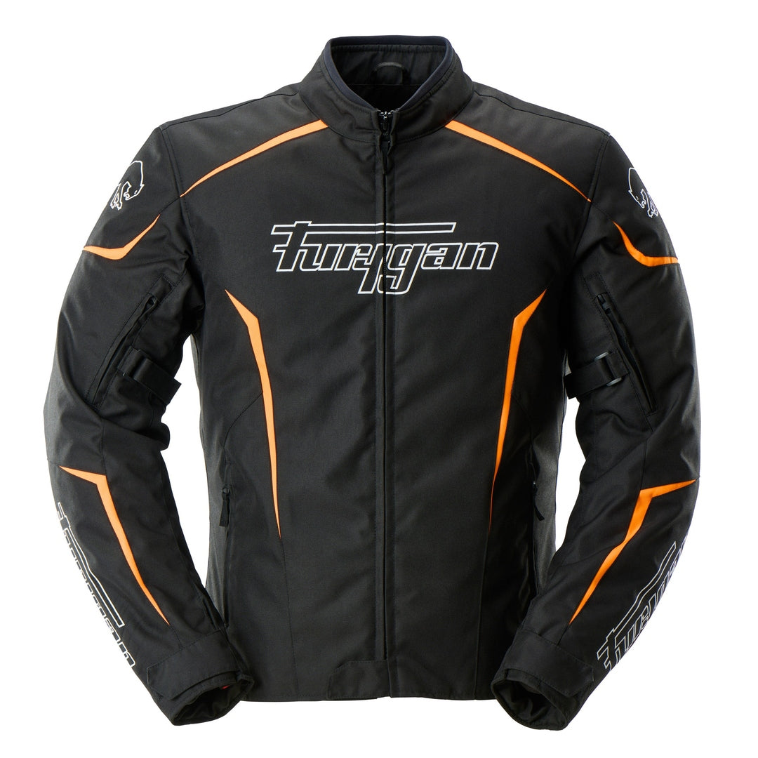 Blouson Moto Furygan YORI — Protection CE Niveau AA Noir - Blanc - Orange stab - LE PRATIQUE DU MOTARD