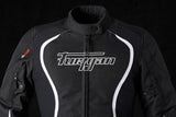 Blouson Moto Furygan ODESSA — Protection CE Niveau AA Noir - Blanc - LE PRATIQUE DU MOTARD