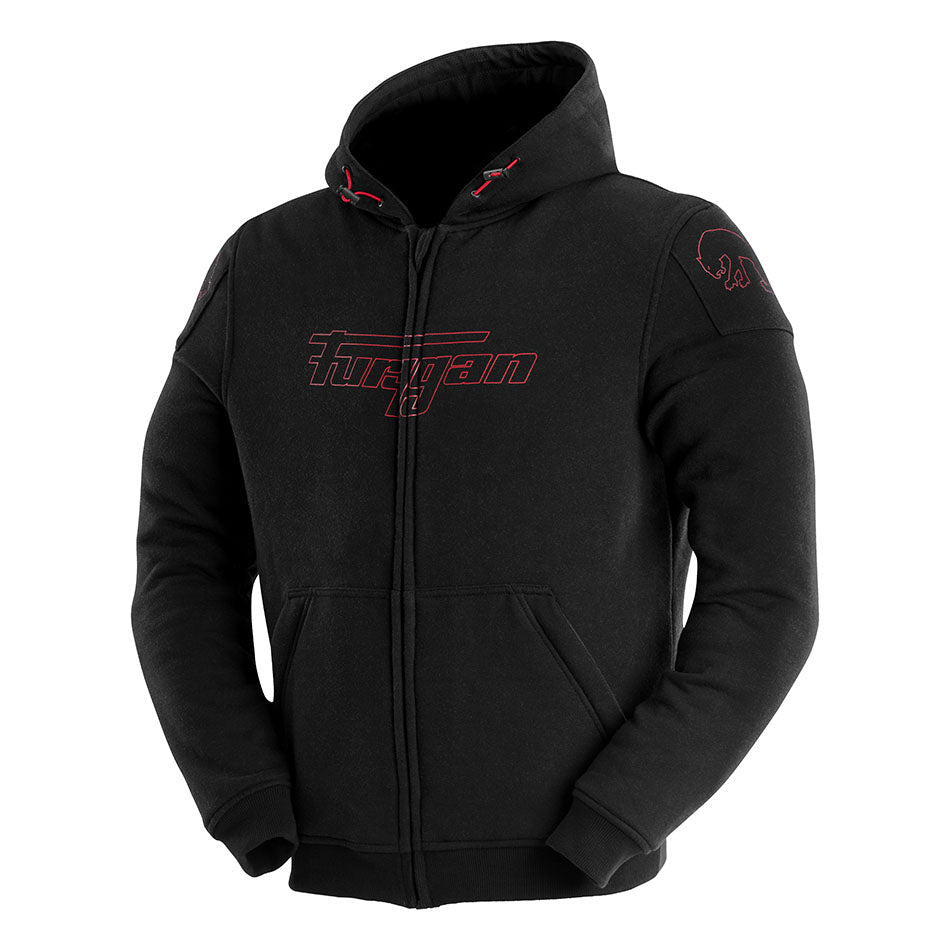 Blouson Moto Furygan LIVIO X KEVLAR® — Protection CE Niveau AA Noir - Rouge - LE PRATIQUE DU MOTARD