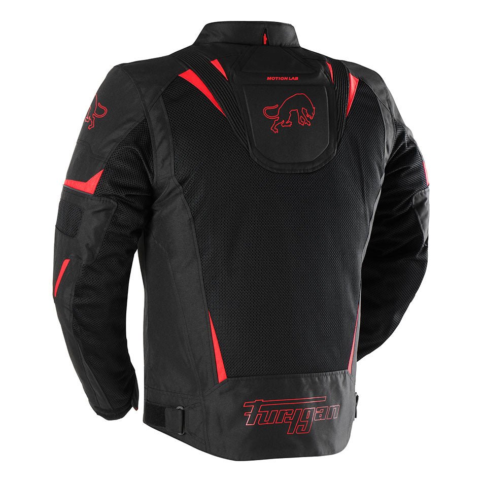 Blouson Moto Furygan ULTRASPARK 3IN1 VENTED+ — Protection CE Niveau A Noir - Rouge - LE PRATIQUE DU MOTARD