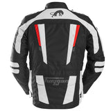 Blouson Moto Furygan APALACHES EVO — Protection CE Niveau AA Noir - Pearl - Rouge - LE PRATIQUE DU MOTARD