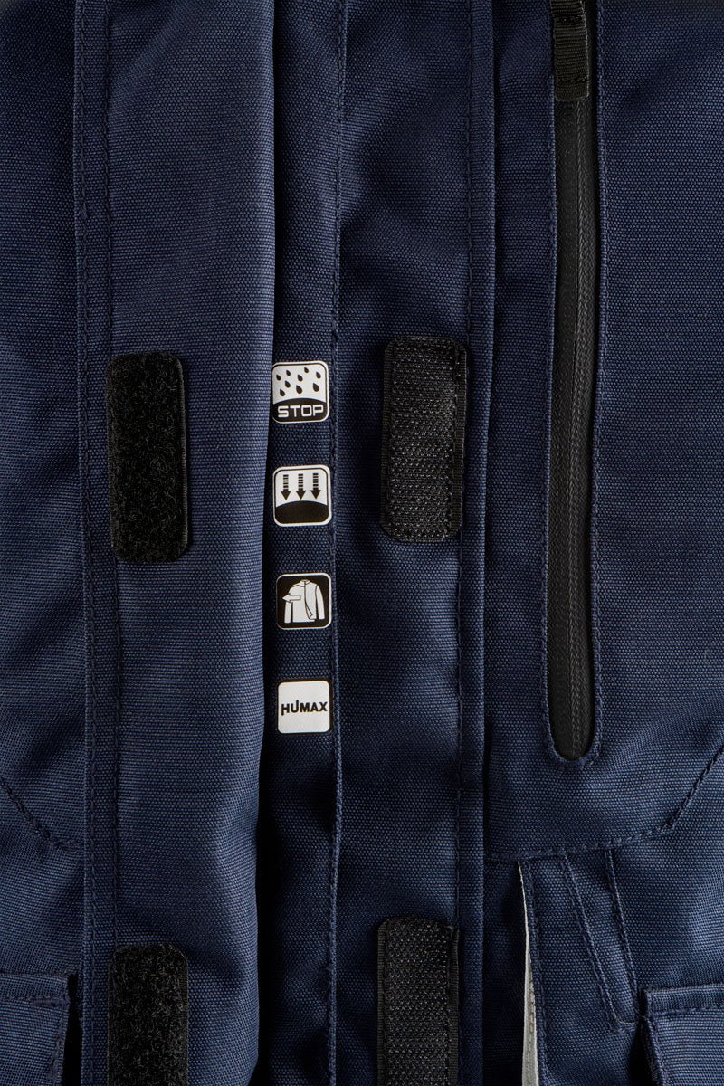 Blouson Moto Furygan APALACHES LADY EVO — Protection CE Niveau AA Bleu - Pearl - Rouge - LE PRATIQUE DU MOTARD