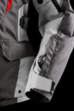 Blouson Moto Furygan APALACHES LADY EVO — Protection CE Niveau AA Gris - Pearl - Rouge - LE PRATIQUE DU MOTARD