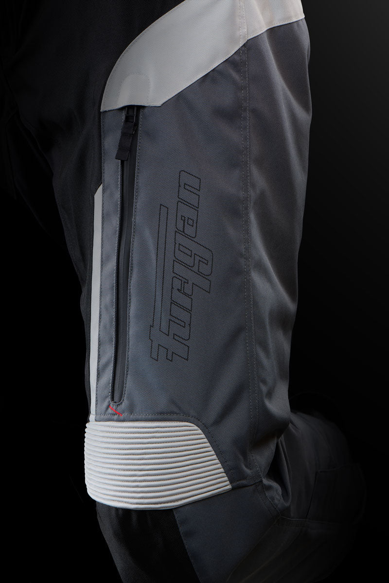 Pantalon Moto Adventure Homologué AA Zip Blouson — Pearl-Anthra-Noir, vue detail 5