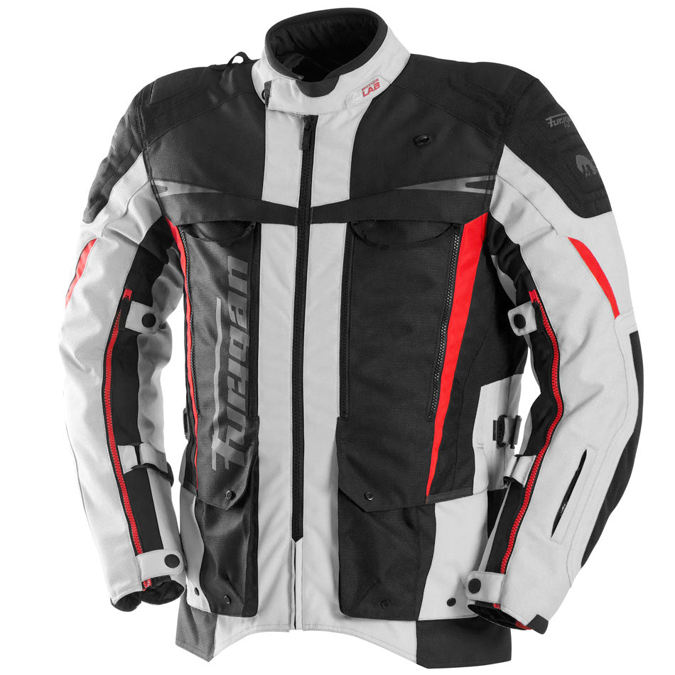 Blouson Moto Furygan MONTROC KEVLAR® PRIMALOFT® 3IN1+ — Protection CE Niveau AA Noir - Pearl - Rouge - LE PRATIQUE DU MOTARD