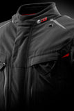 Blouson Moto Furygan CHALLENGER 3C PRIMALOFT® — Protection CE Niveau AA Noir - Rouge - LE PRATIQUE DU MOTARD