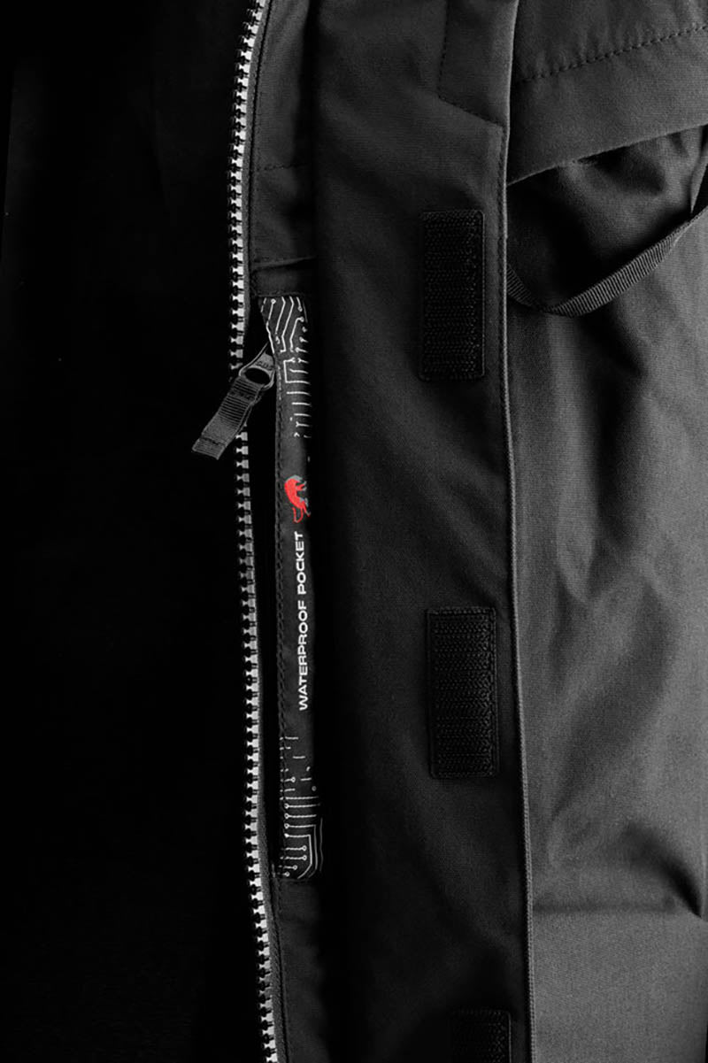Blouson Moto Furygan CHALLENGER 3C PRIMALOFT® — Protection CE Niveau AA Noir - Rouge - LE PRATIQUE DU MOTARD