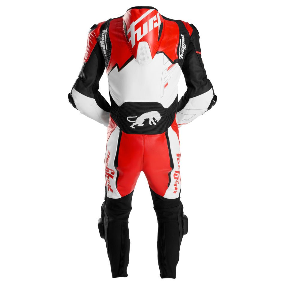 Combinaison Moto Furygan ECLIPSE X KEVLAR® — Protection CE Niveau AAA Noir - Rouge - Blanc - LE PRATIQUE DU MOTARD
