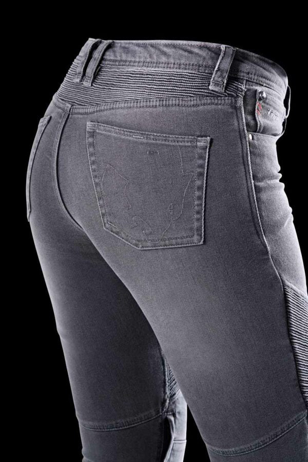 Pantalon Moto Femme Furygan PURDEY EVO SLIM Gris — CE A | Été - LE PRATIQUE DU MOTARD