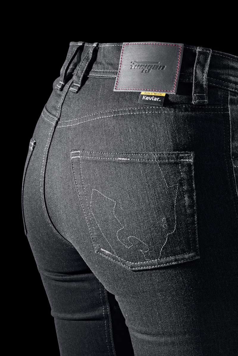 Pantalon Moto Furygan NIKITA X KEVLAR® MOM FIT — Protection CE Niveau AA Carbone - LE PRATIQUE DU MOTARD