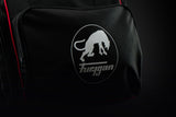 Sac Équipement Moto 45 L Casque & Bottes — Noir-Blanc-Rouge, vue detail 3