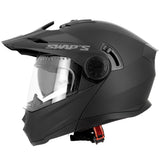 Casque trail modulable S791 Dune noir mat — vue de profil