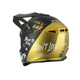 Casque cross S818 Blur full gaz — vue trois-quarts arrière