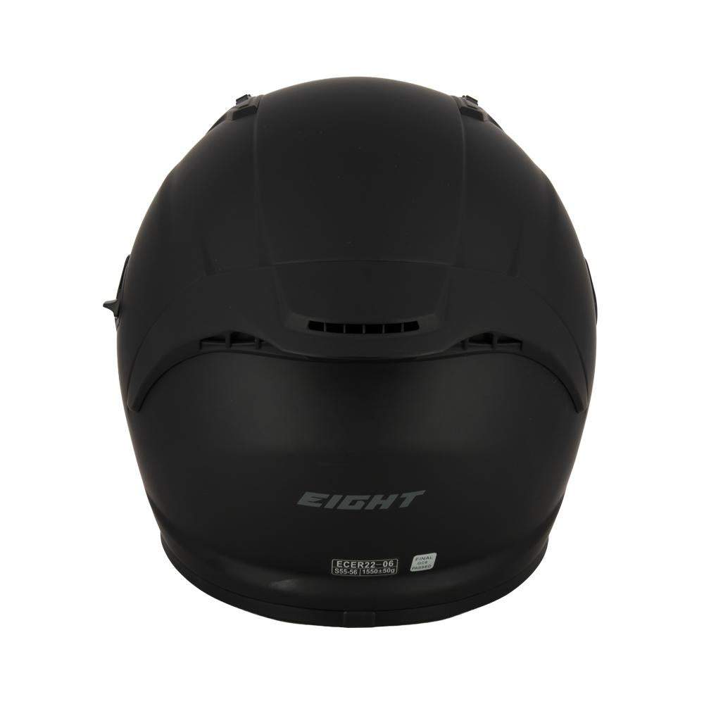 Casque intégral S443 Aero noir mat — vue arrière