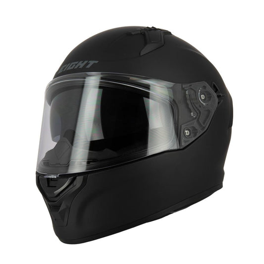 Casque intégral S443 Aero noir mat — vue trois-quarts avant