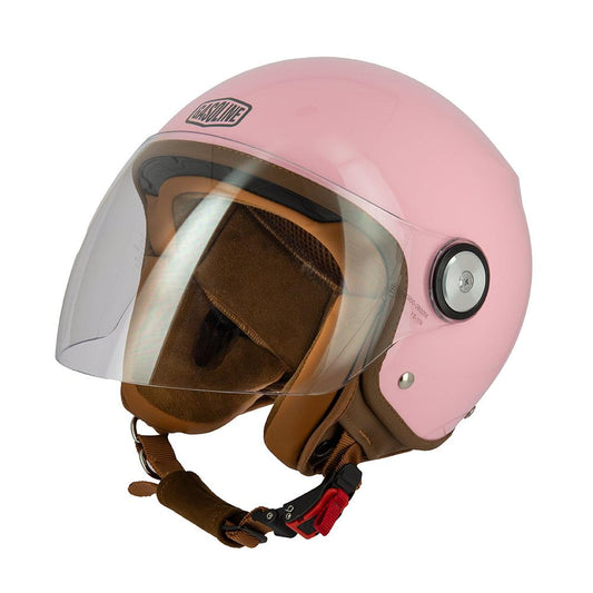 Casque Jet Gasoline S100 Octane — Rose Brillant