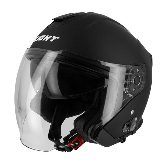 Casque moto jet avec bluetooth intégré - S770 Noir