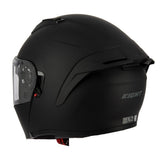 Casque modulable S551 Dual Face noir mat — vue trois-quarts arrière