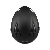 Casque intégral MT Braker SV noir mat vu du dessus, prises d'air supérieures