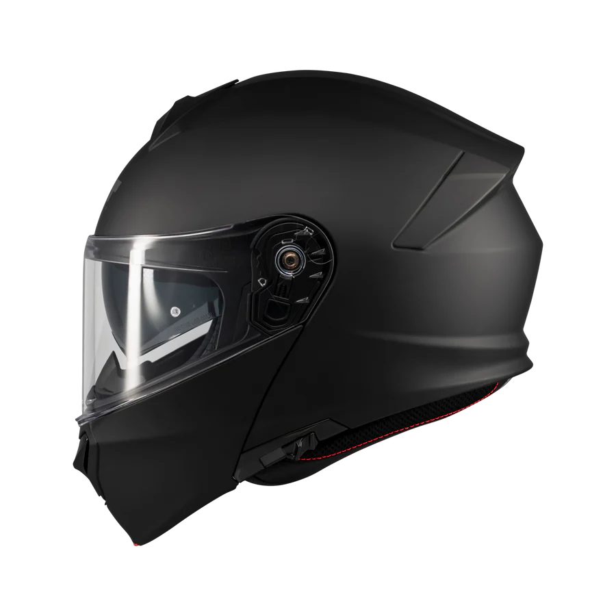 Casque modulable moto Genesis SV noir mat profil droit mentonnière relevée