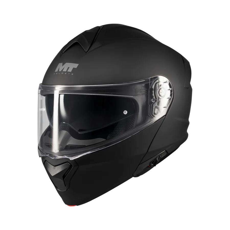 Casque modulable moto Genesis SV noir mat trois-quarts visière fermée