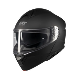 Casque modulable moto Genesis SV noir mat trois-quarts visière fermée