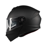 Casque modulable moto Genesis SV noir mat profil droit mentonnière relevée