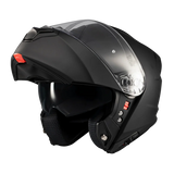 Casque modulable moto Genesis SV noir mat profil mentonnière relevée - LE PRATIQUE DU MOTARD