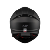 Casque modulable moto Genesis SV noir mat vue arrière ventilations