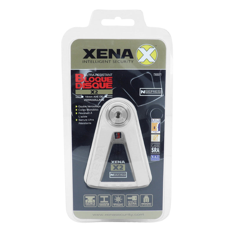 Antivol Bloque Disque Xena X2 Resistant A L'Azote Liquide Inox (Classe Sra)