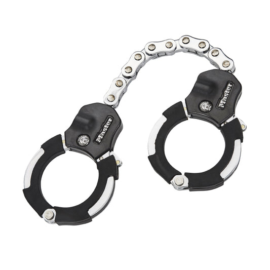Antivol Velo / Trottinette A Menotte Masterlock Street Cuff L55 Cm - Livre Avec 4 Cles - Niveau Securite 9 - Homologue Fub 1