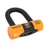Antivol U / Bloque Disque Armlock Ck5 Noir/Orange Mini 52X65Mm Diam 16Mm Avec Cordon De Rappel Orange (Classe Sra) (3 Cles)