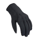 Gants moto hiver Sprint Hydroscud Femme Noir/Gris — dessus de la main, softshell noir
