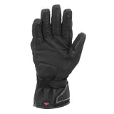 Gants moto hiver Montreal Noir/Rouge — côté paume, cuir noir