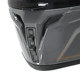 Casque intégral ADX AI400 EVO Gris Brillant — détail de la mentonnière