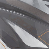 Casque intégral ADX AI400 EVO Gris Brillant — détail du décor ton sur ton