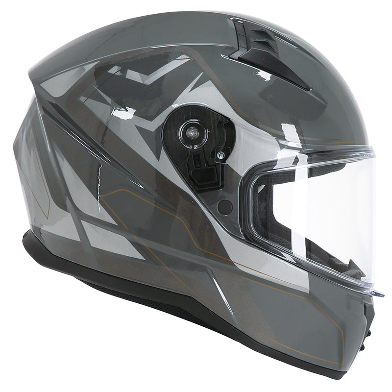 Casque intégral ADX AI400 EVO Gris Brillant — profil côté droit