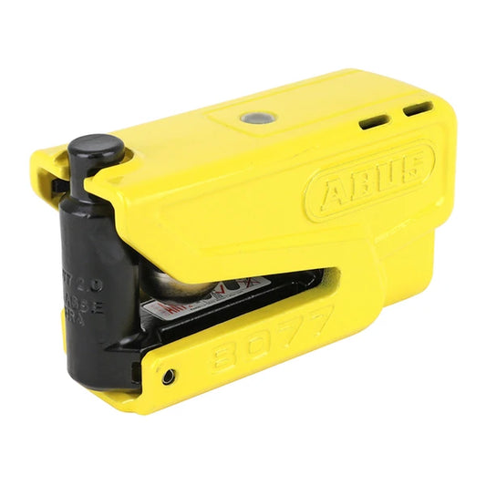 Antivol Bloque Disque Abus Granit 8077 Detecto Xplus Avec Alarme Sonore 100Db Diam 19Mm Jaune (Classe Sra)