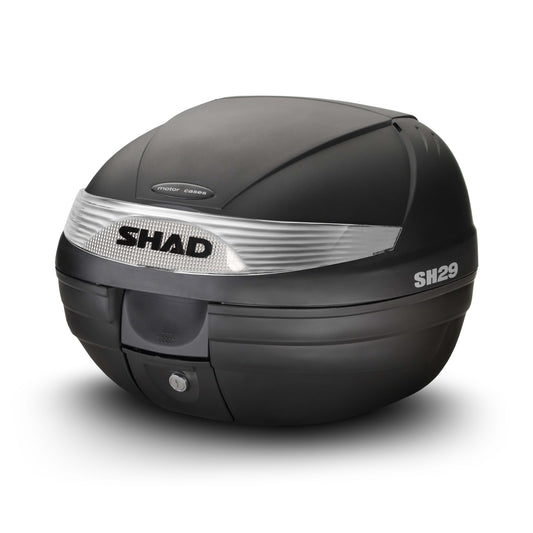Top Case SHAD SH29 Noir — Top Case Moto 29L 1 Casque Intégral - LE PRATIQUE DU MOTARD