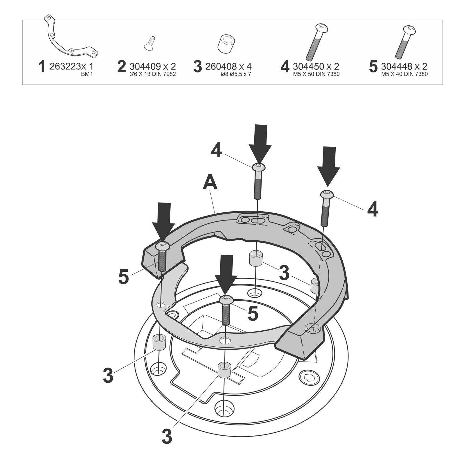 Fixation de Sacoche de Réservoir Click System BMW - LE PRATIQUE DU MOTARD